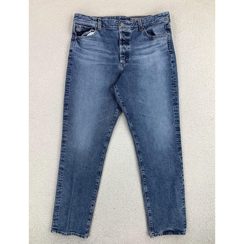 AG Adriano Goldschmied Alexxis Slim Jeans Womens 33 Blue Medium Wash High Rise